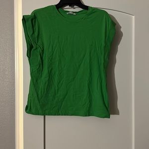 Loving green! This Zara shirt screams I love green!!! Size m
